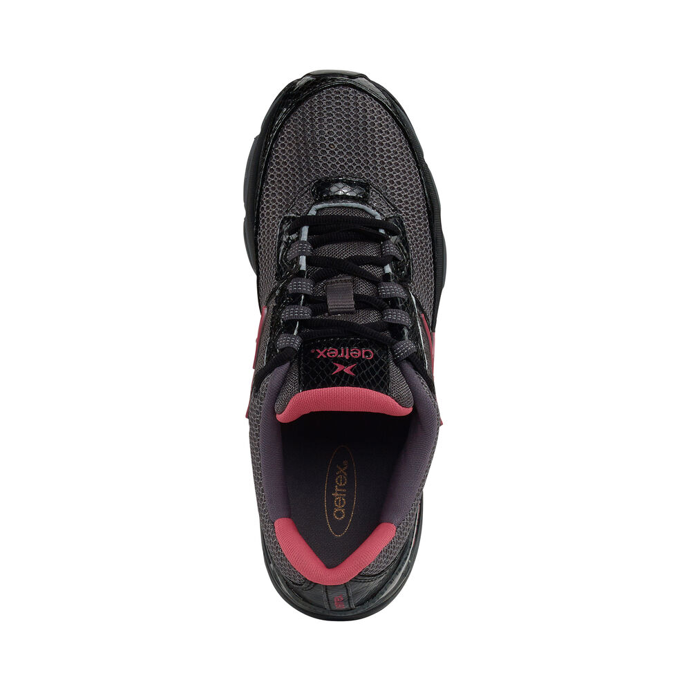 Aetrex Women's Xspress Fitness Runner Sneakers - Black | USA 997A20Y